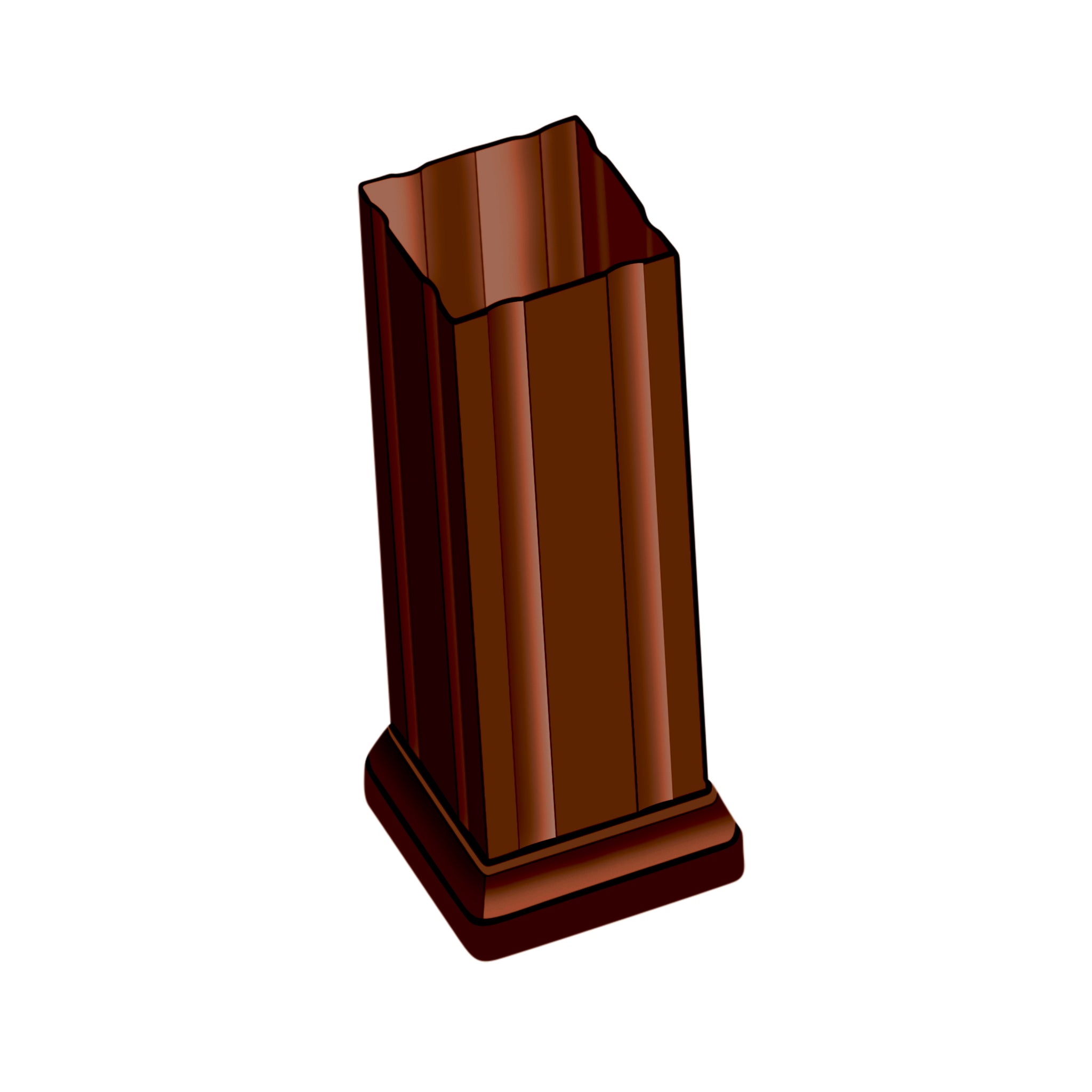 Square Fluted Metal Column Wraps