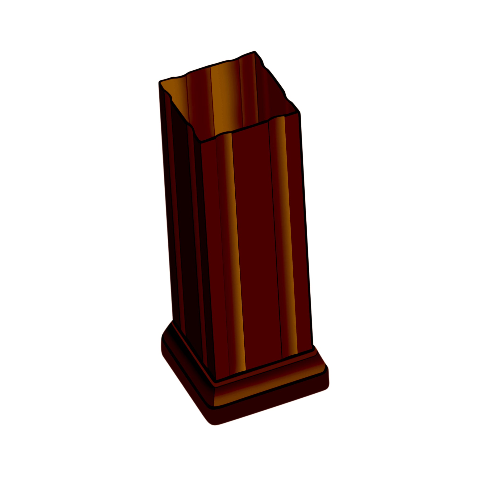 Square Fluted Metal Column Wraps