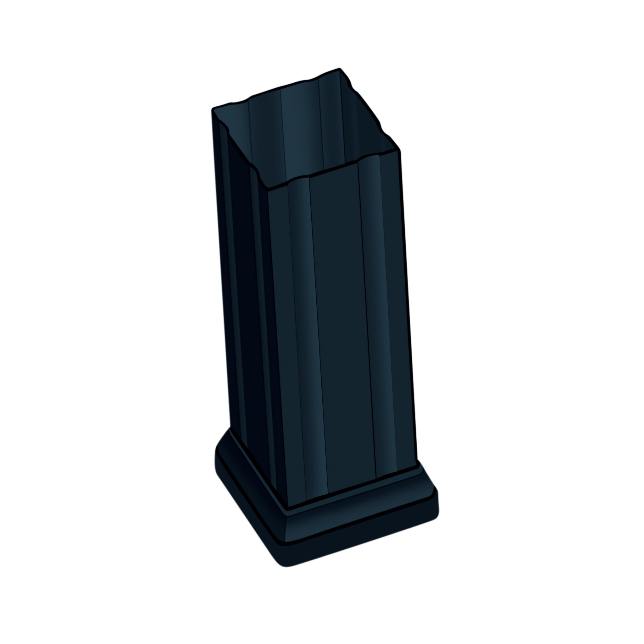 Square Fluted Metal Column Wraps