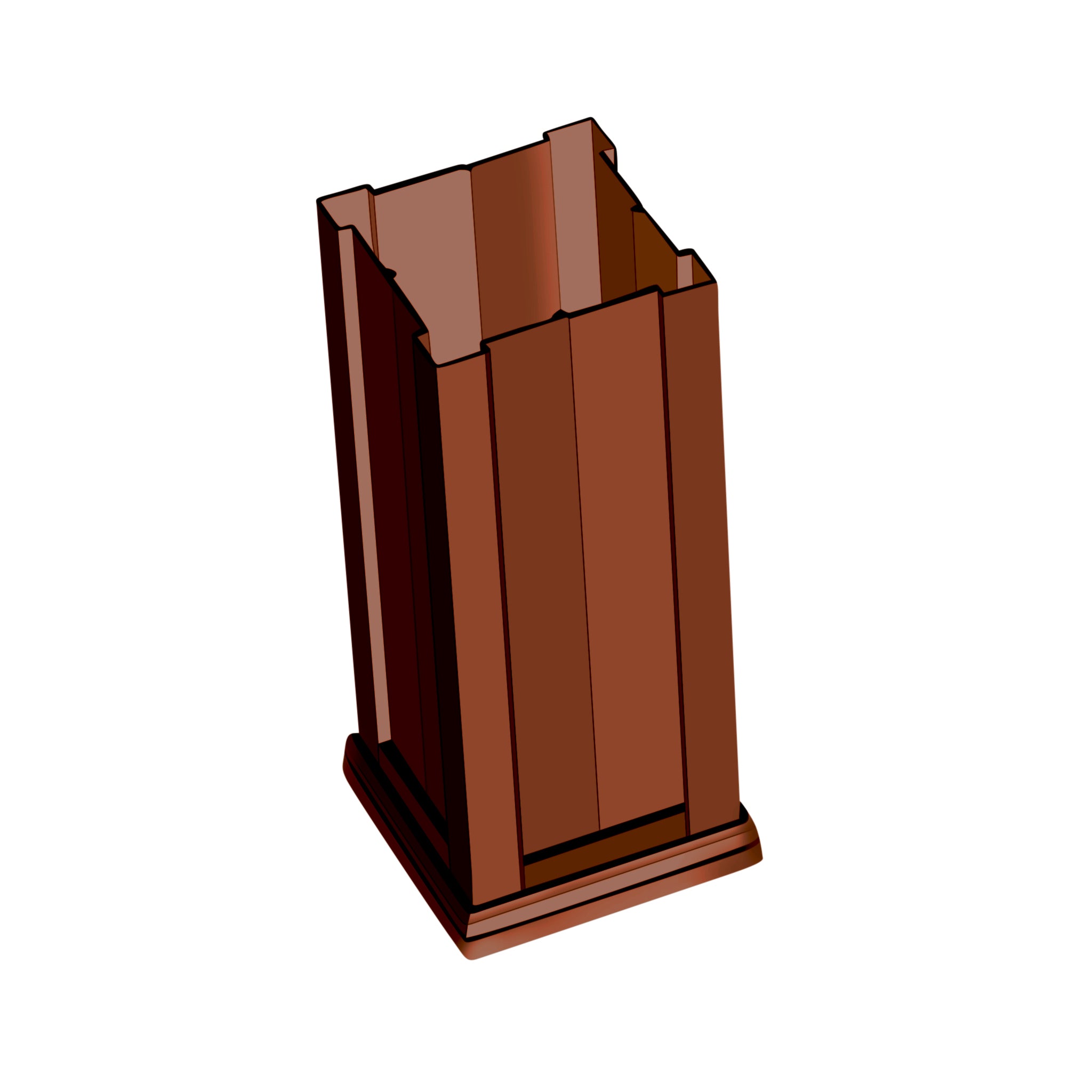 Square Panel Metal Column Wraps