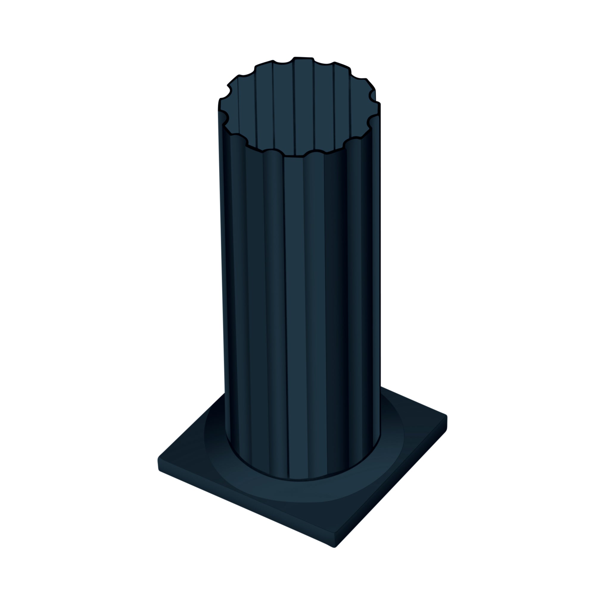 Round Fluted Metal Column Wraps